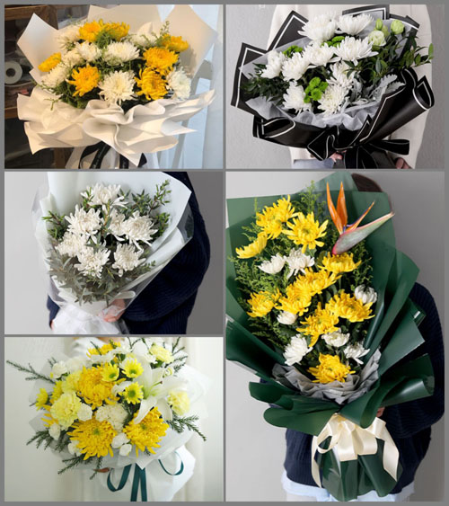 河北唐山市滦南县宋道口镇祁庄子村白事花束代送